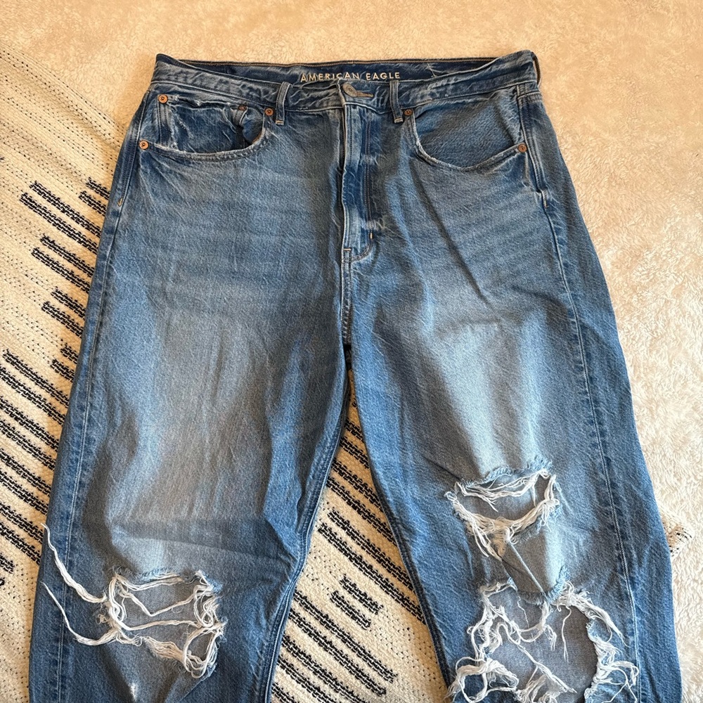 American Eagle Outfitters Blue Boyfriend Jeans - Picture 7 of 8
